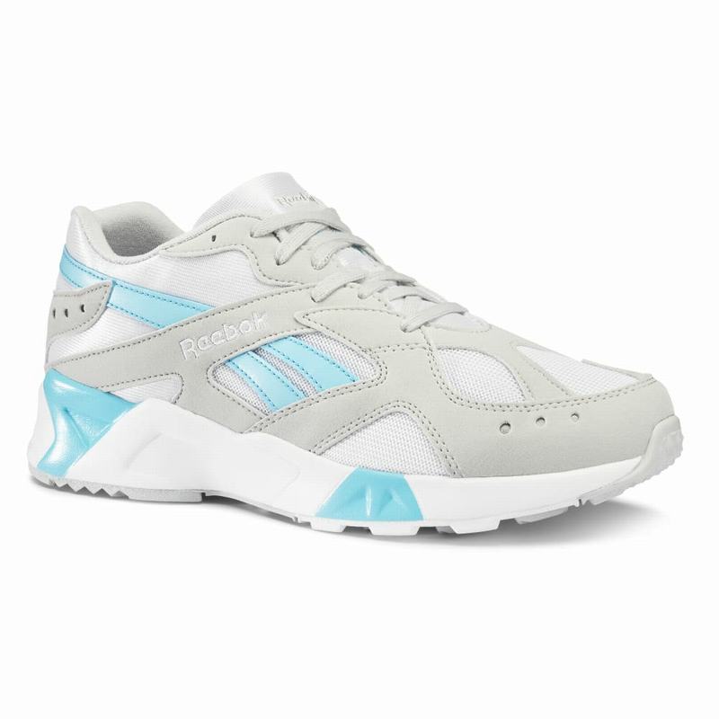 Tenisi Reebok Aztrek Dama Gri/Albi/Albastri Romania PW5194XC